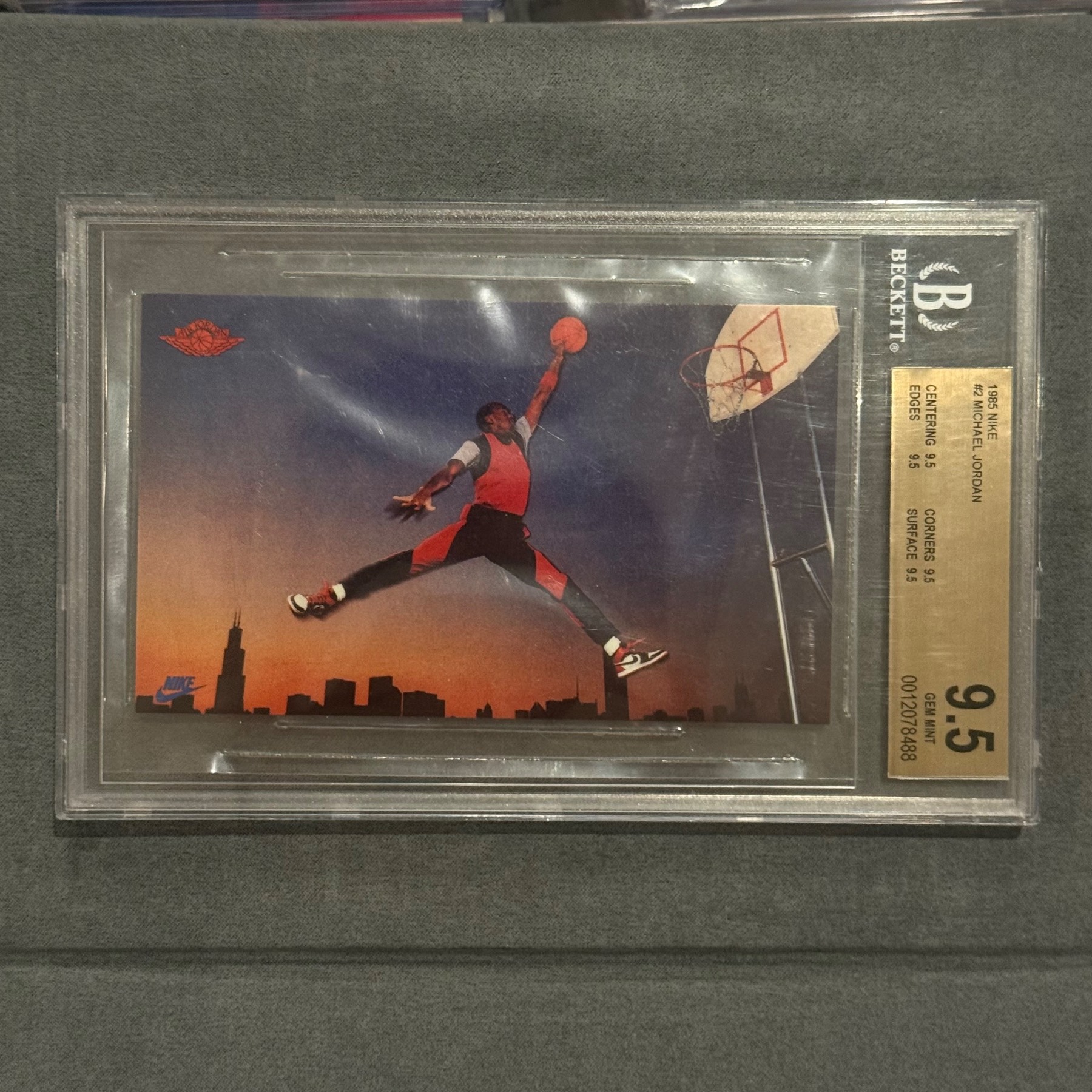 1985 Michael Jordan rookie Nike Promo BGS9.5 Gem Mint