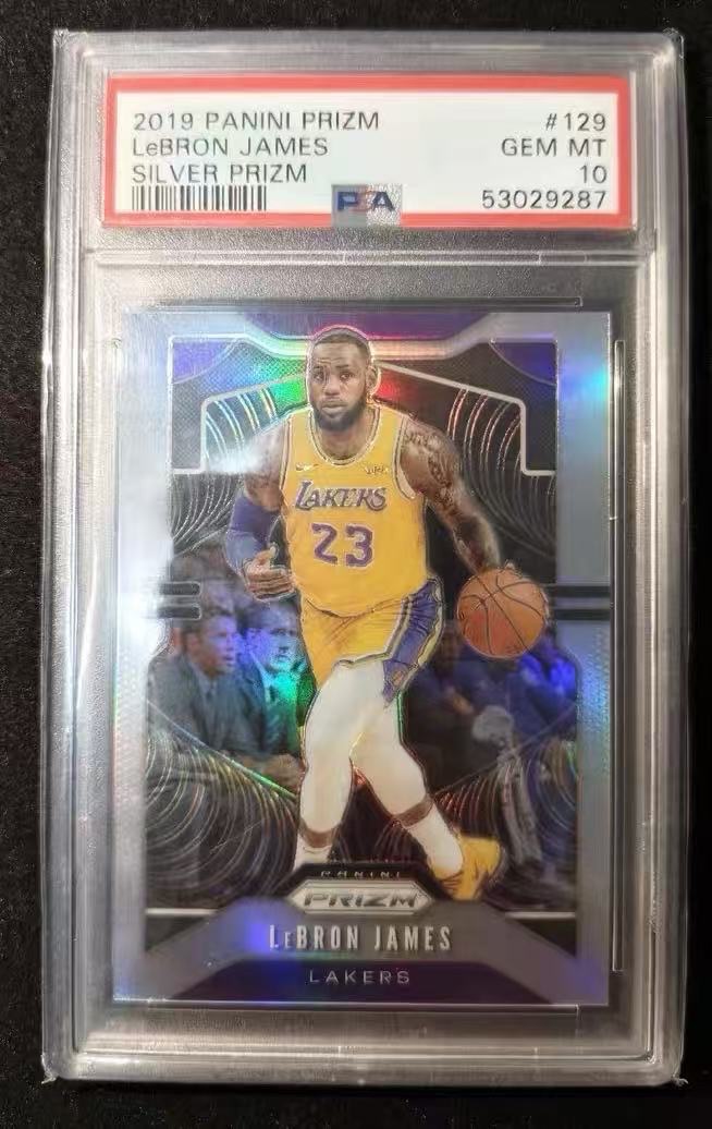 2019-20 Prizm Lebron James SILVER PSA 10 #129 Lakers