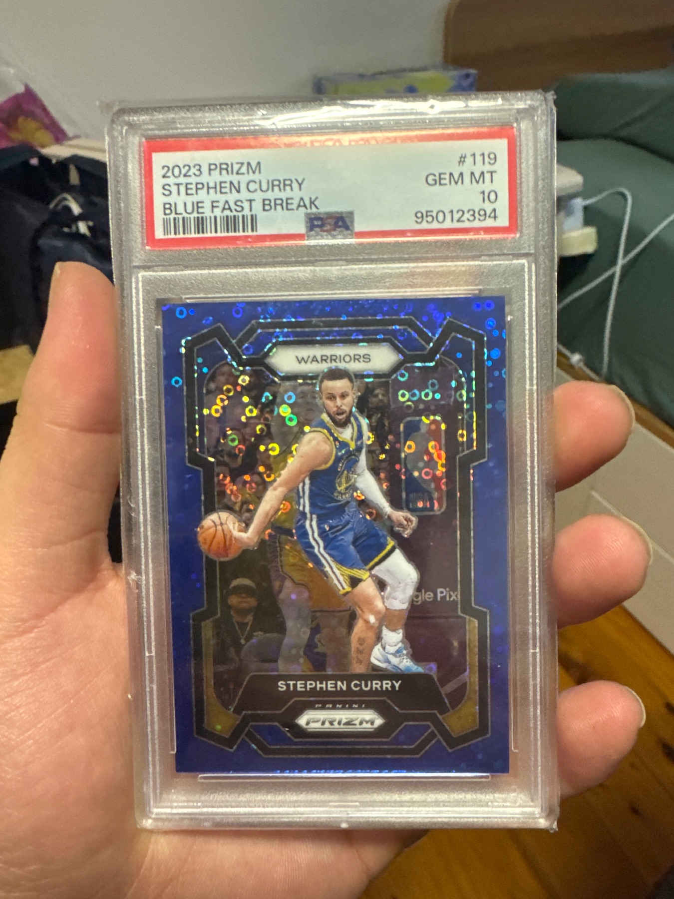 2023 Stepgen Curry Prizm Blue Fast Break /150